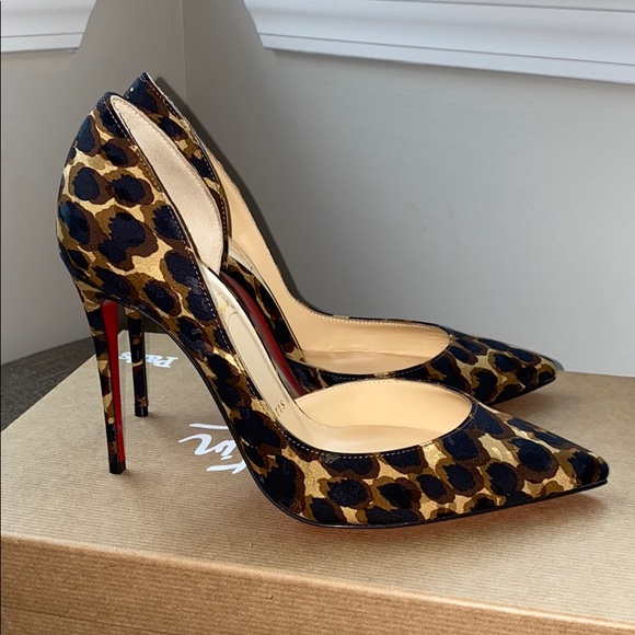 Louboutin Iriza 100 Soie Leo - Picture 1 of 6
